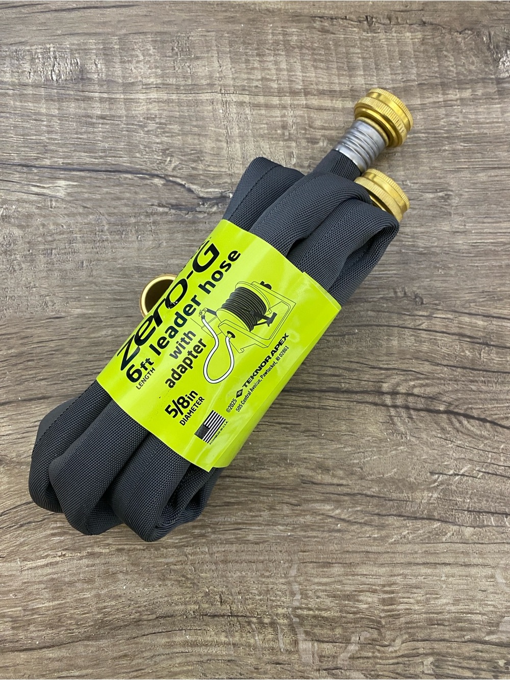 Zero-G 6ft Leader Hose with Adapter - Charcoal and Gold